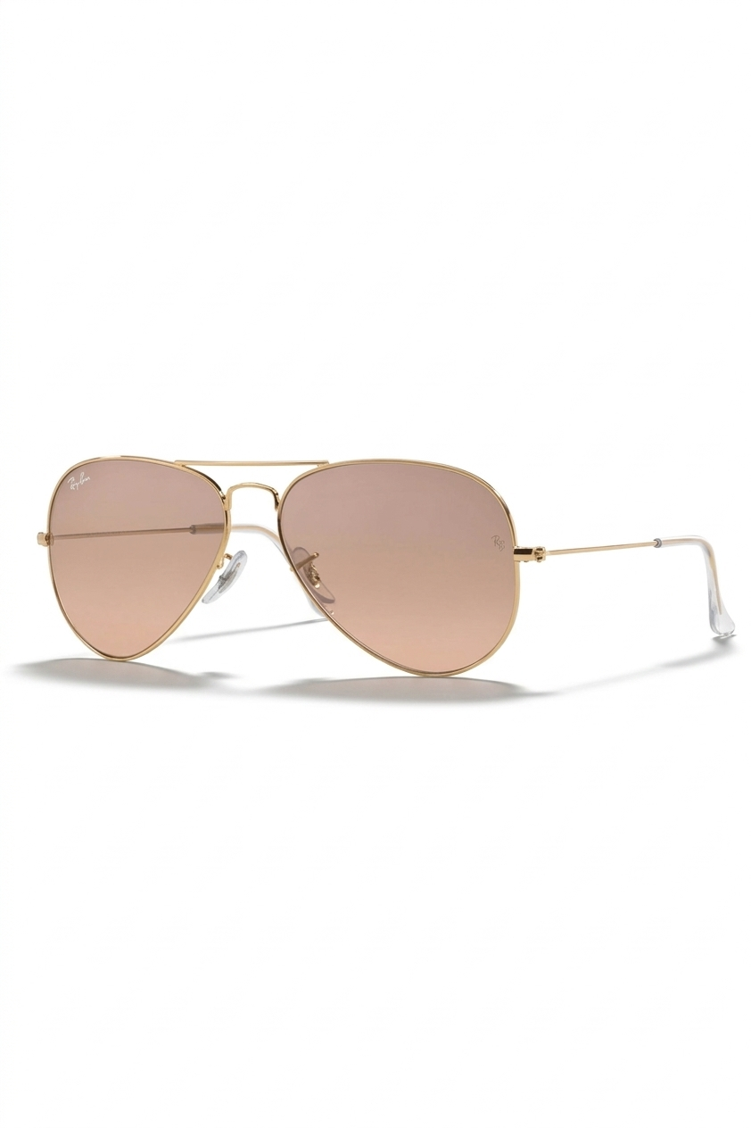 SOLAR RAY BAN RB3025L 001/3E AVIATOR ROSA ESPELHADO