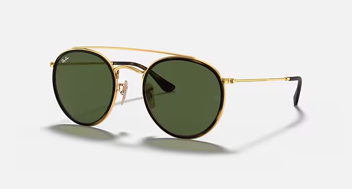 SOLAR RAY-BAN RB3647-NL 001 ROUND DOUBLE BRIDGE