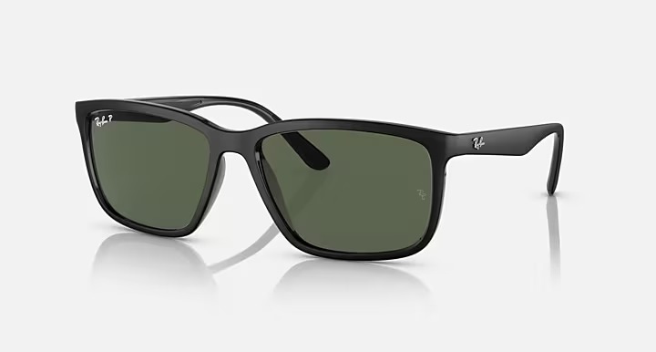 SOLAR RAY-BAN RB4384L 60699A PRETO POLARIZADO