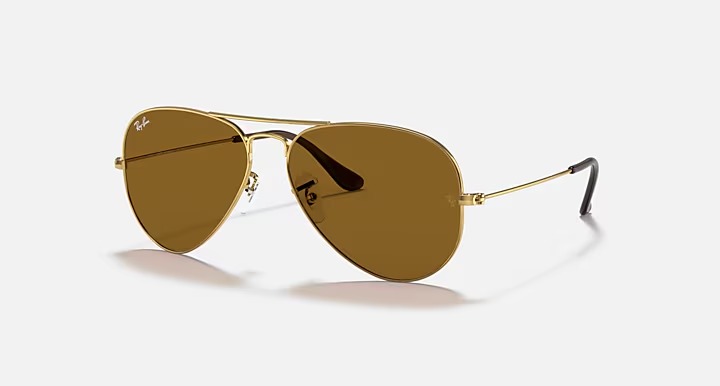 SOLAR RAY-BAN RB3025L 001/33 DOURADO MARROM B-15