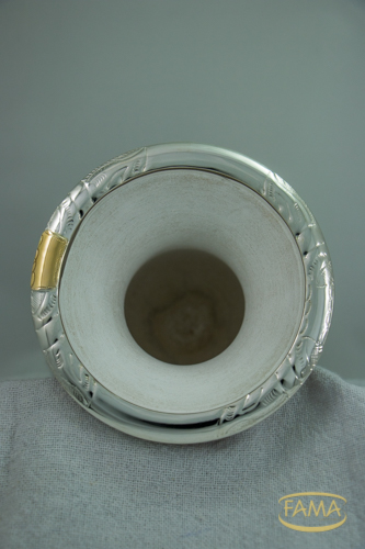 CUIA PRATA 600 COM DETALHE EM OURO 12k CHAPEADO