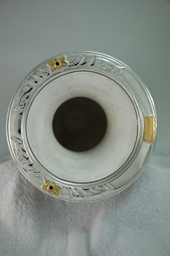 CUIA PRATA 600 COM DETALHE EM OURO 12k CHAPEADO