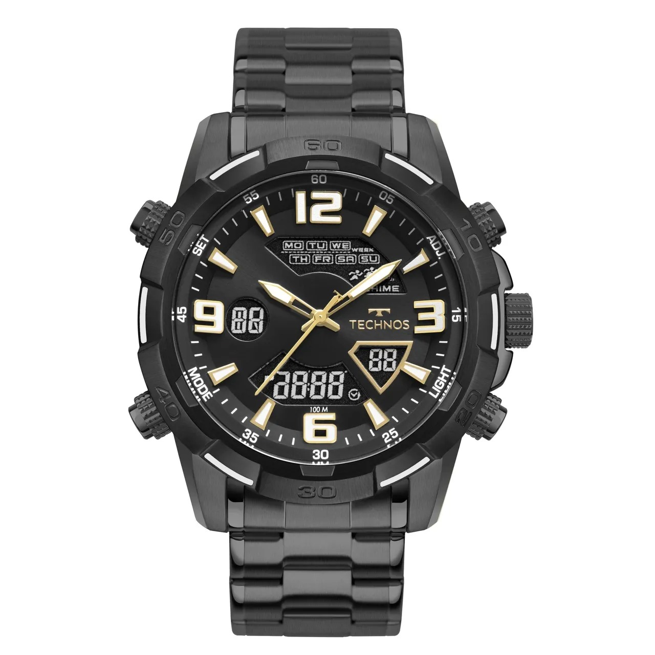 RELÓGIO TECHNOS W23305ADB/1P MASCULINO PRETO - Imagem 4