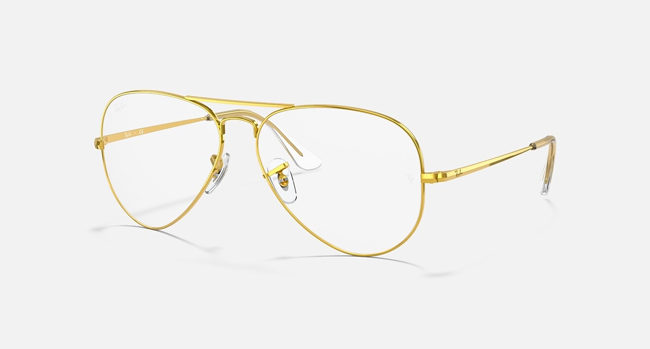 ARMAÇÃO RAY BAN RX6489 3086 58 AVIADOR DOURADO