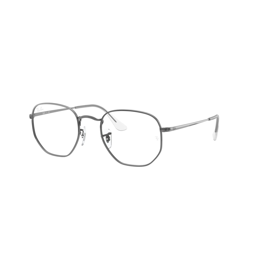 ARMAÇÃO RAY BAN 0RX6448L 2502 54 HEXAGONAL PRATA