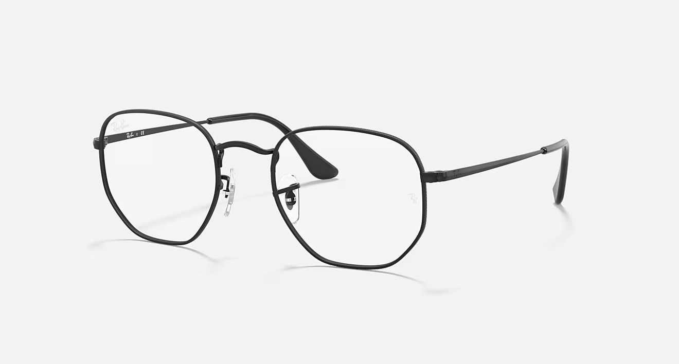 ARMAÇÃO RAY BAN 0RX6448L 2509 54 HEXAGONAL PRETA