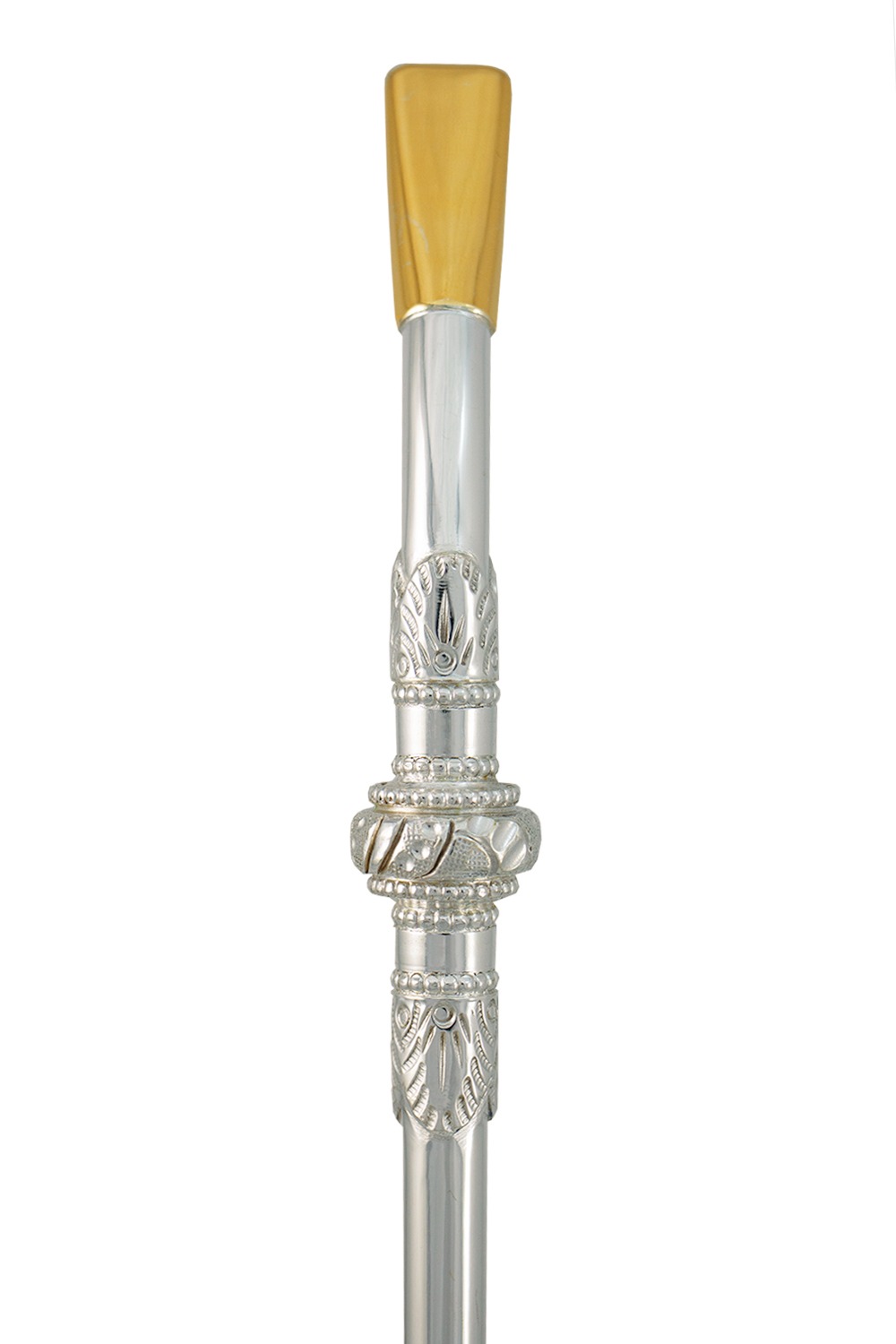 BOMBA PRATA 600 COM BOCAL EM OURO 12K CHAPEADO