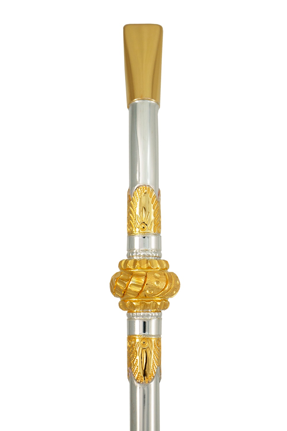 BOMBA PRATA 600 BOCAL/DETALHE OURO 12K CHAPEADO
