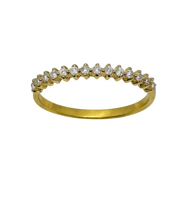 ANEL 18K APARADOR COM ZIRCÔNIAS