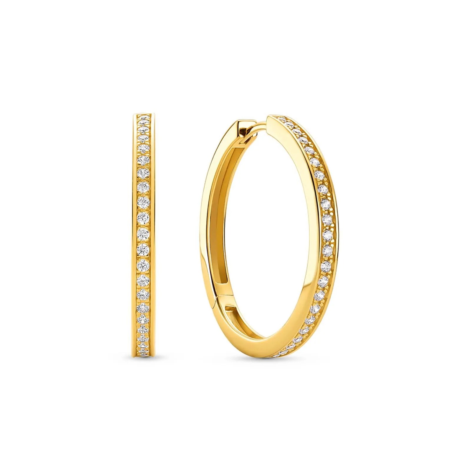 BRINCO 18K ARGOLA COM ZIRCÔNIA