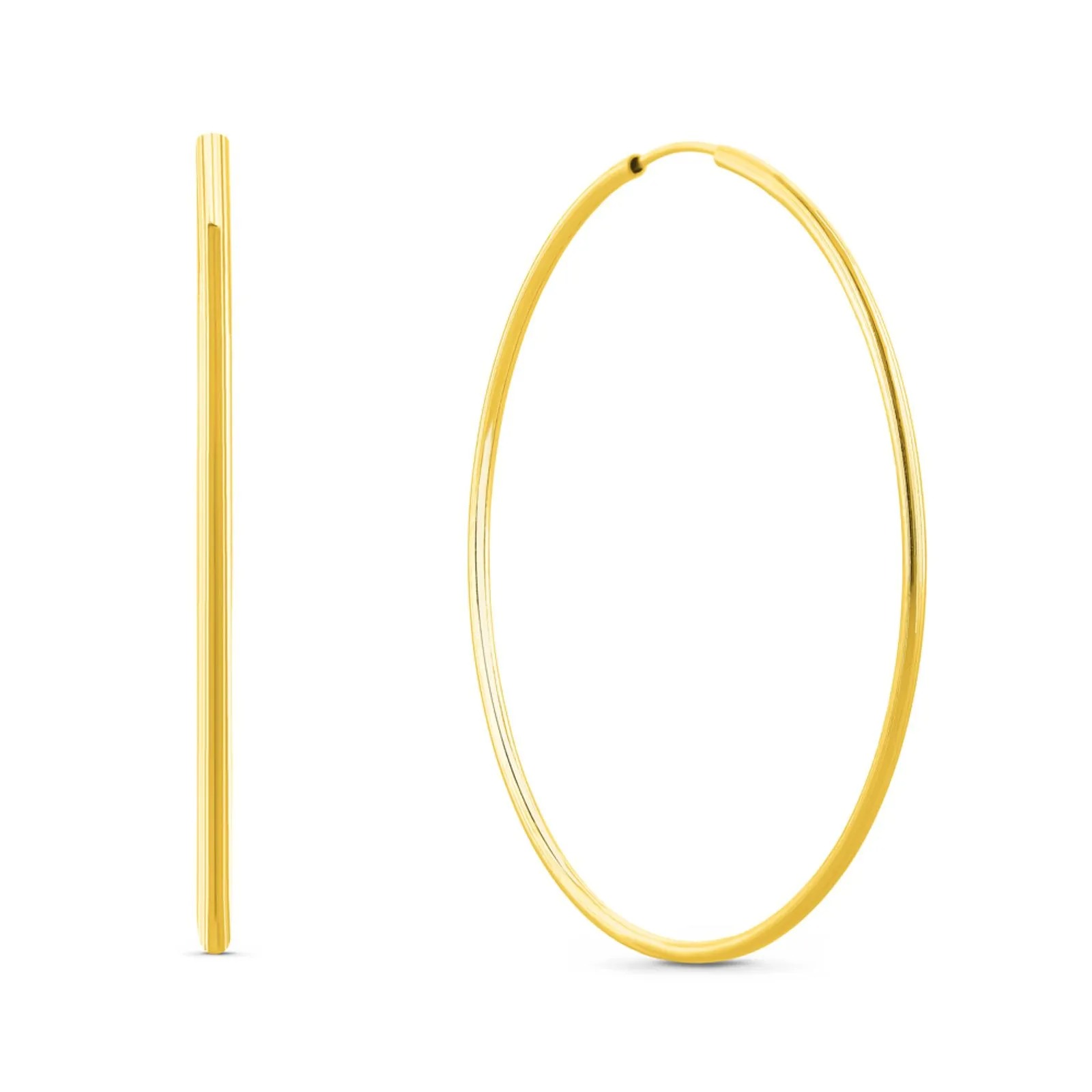 BRINCO 18K ARGOLA LISO 3CM