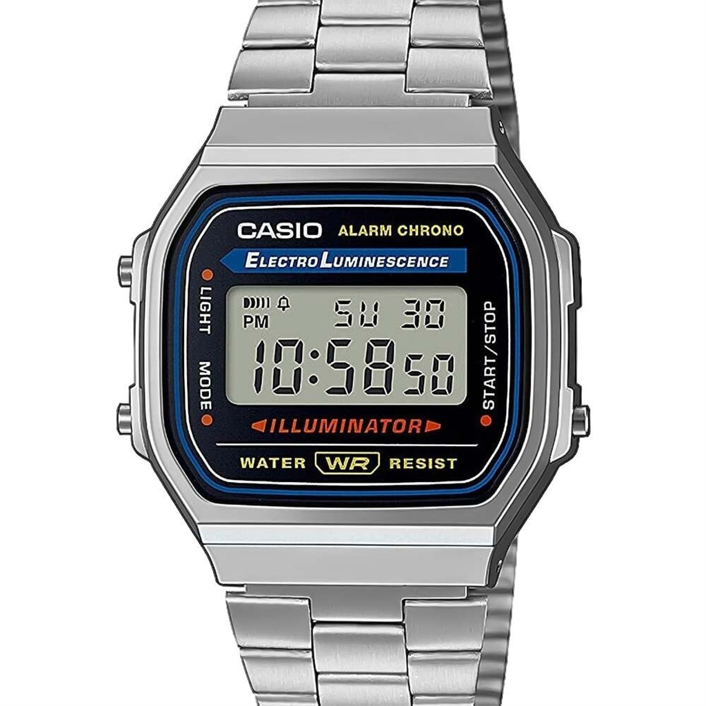 RELÓGIO CASIO VINTAGE DIGITAL A168WA-1WDF-SC