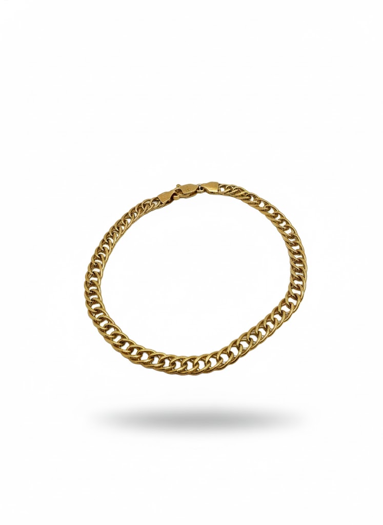 PULSEIRA 18K ELO GRUMET DUPLO