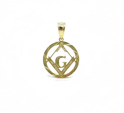 PINGENTE 18K SÍMBOLO MAÇÔNICO