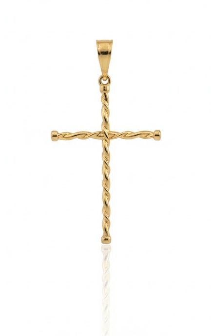 PINGENTE 18K CRUCIFIXO TRABALHADO