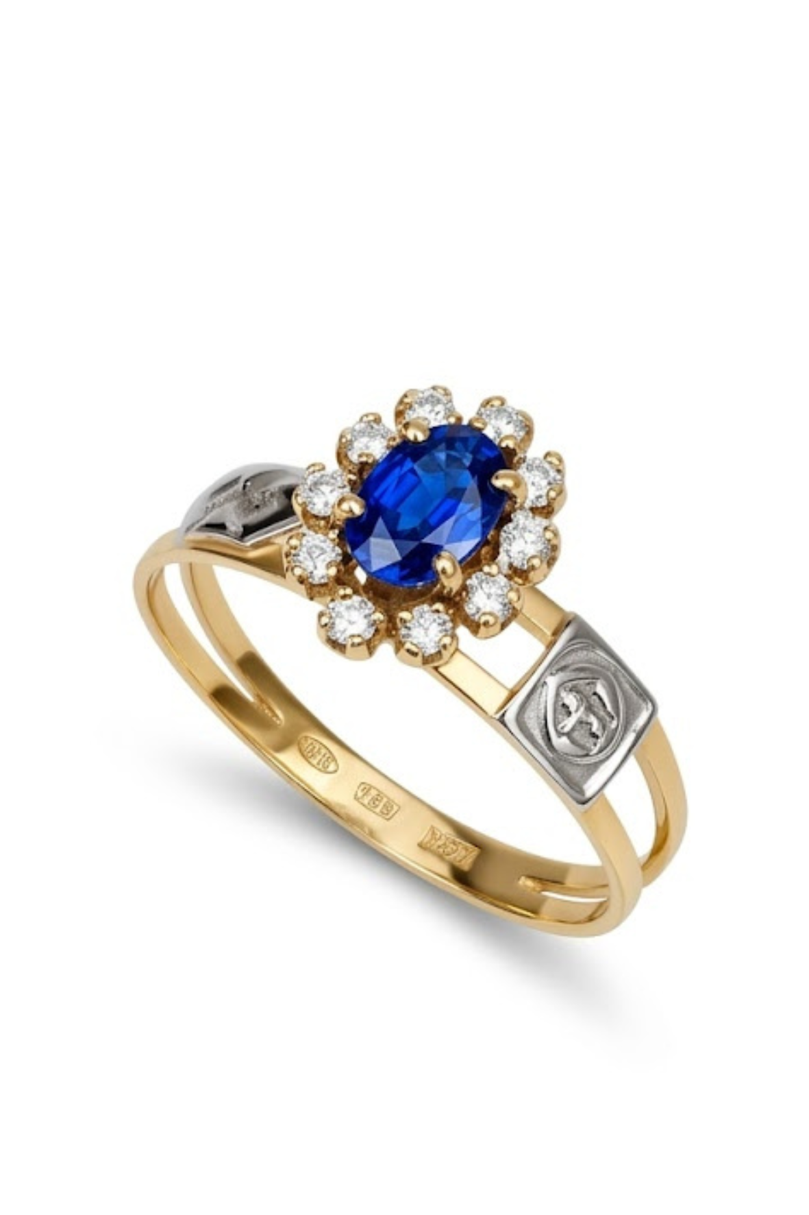 ANEL 18K BRILHANTE COM SAFIRA. CURSO: ADMINISTRAÇÃO.